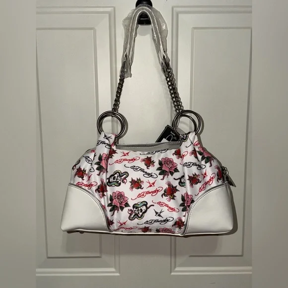 Stylish White and Red Women's Bag - Picture 11 of 11